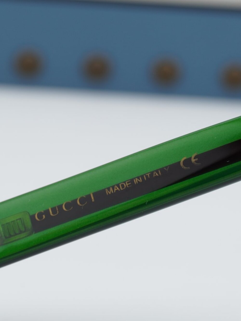 Gucci GG0003S 003 Men Square Sunglasses - Havana / Green / Grey - Picture 11 of 12